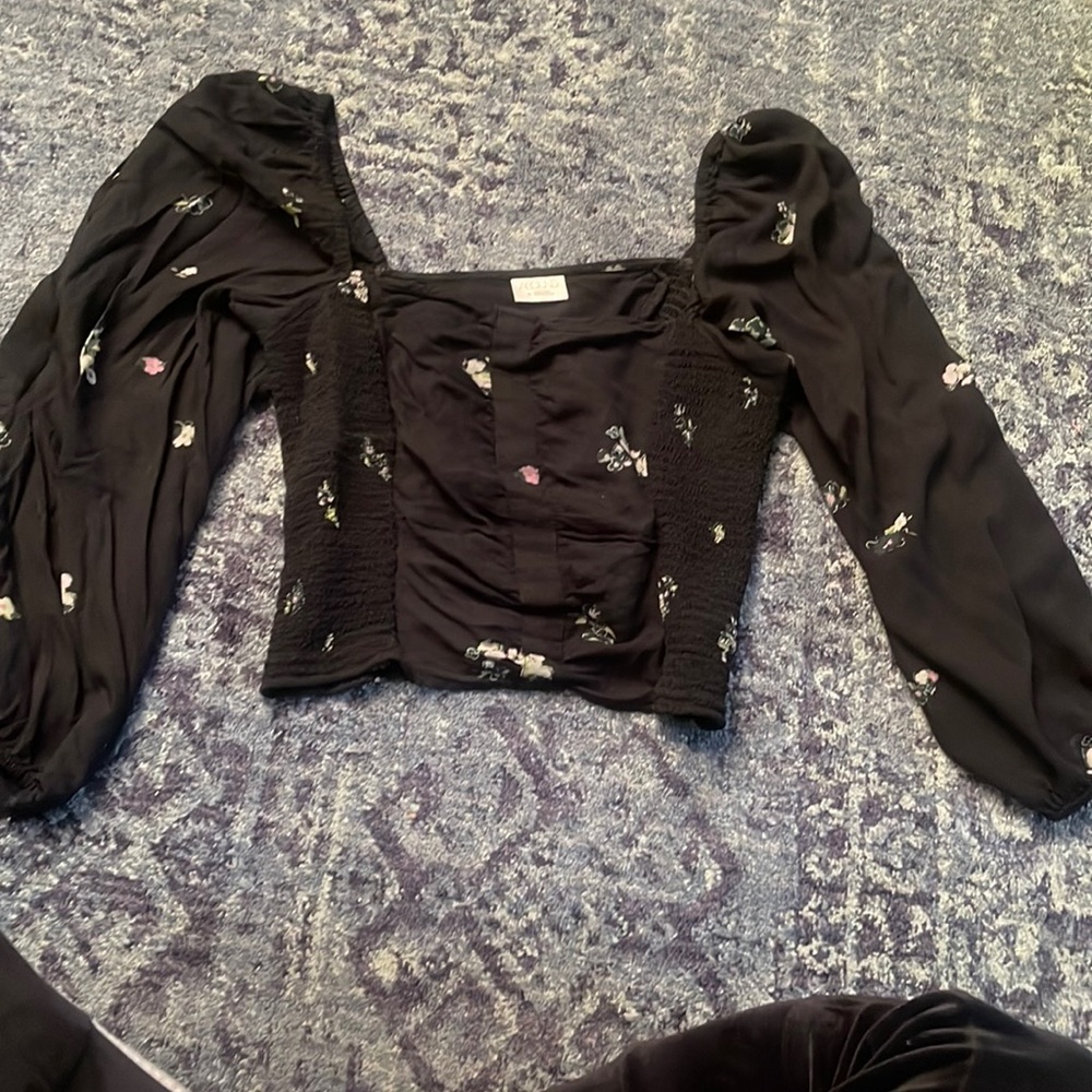 Bell sleeve Nordstrom crop top